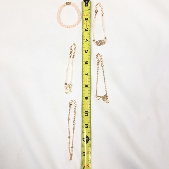 NEW pineapple elephant flamingo bow gold bracelet - Picture 4 of 4